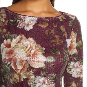 Vince Camuto Floral Sequin dress